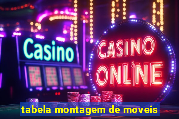 tabela montagem de moveis